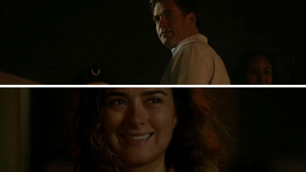 tony and ziva look at each other