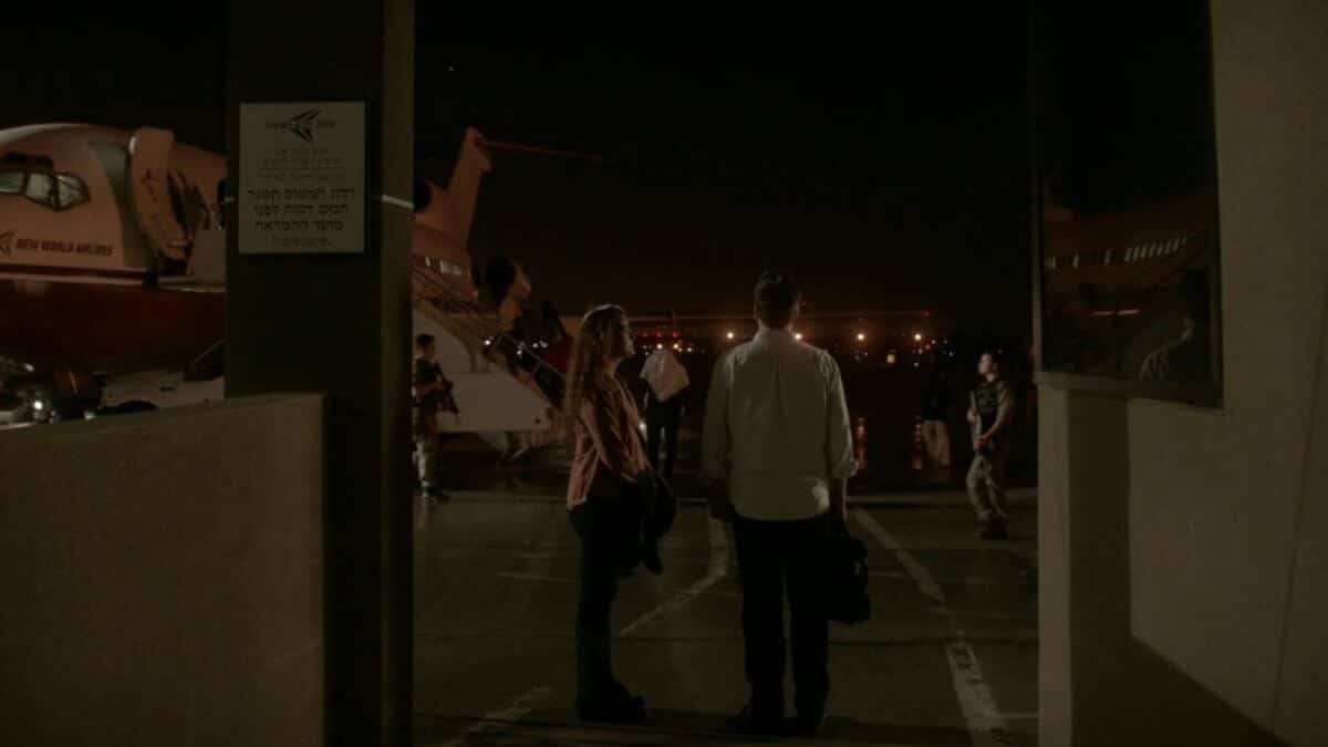 tony and ziva on runway