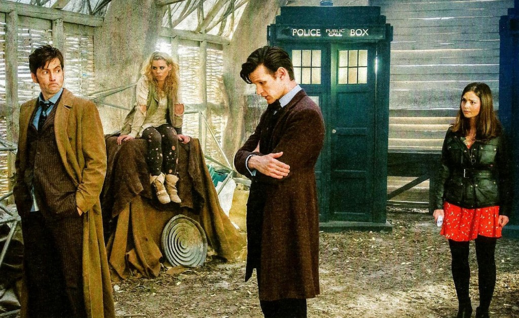 Behind the scenes of "The Day of the Doctor." Photo: Credit to Telegraph Magazine