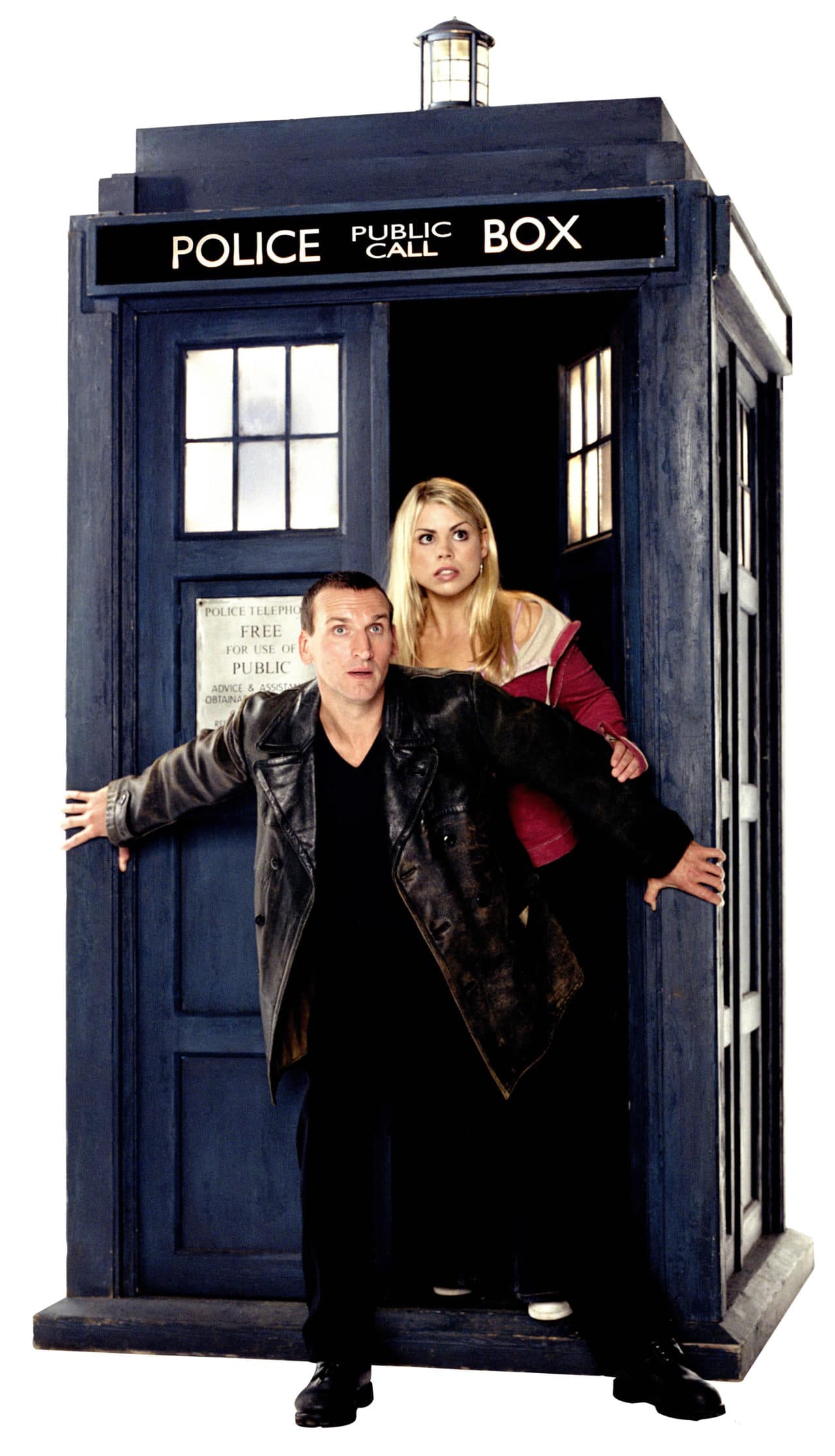 Rose Tyler (Billie Piper) and the 9th Doctor (Christopher Eccleston). Photo: BBC