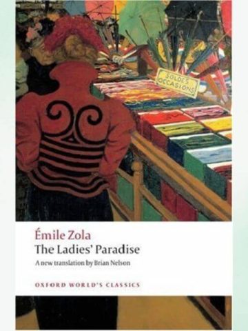 the ladies' paradise book cover with a green background