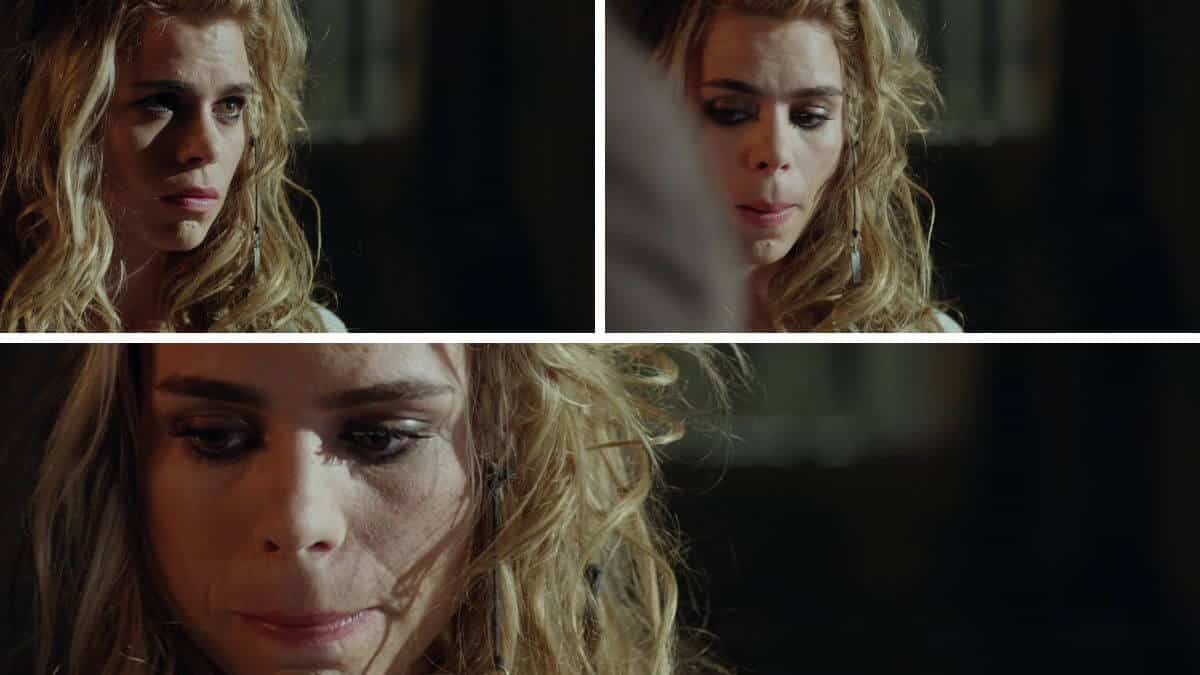 The Moment/Bad Wolf looks at the 10th Doctor pass her as if she has feelings for him.