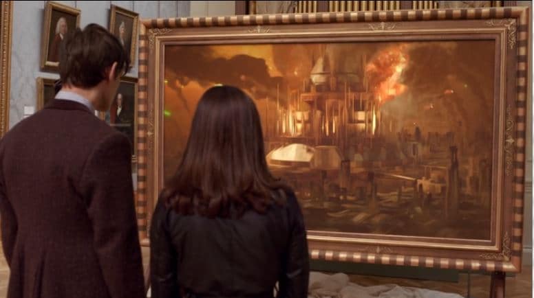 Gallifrey falls no more painting with the Doctor and Clara