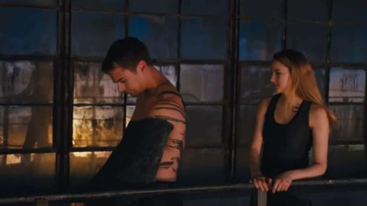 Four shows Tris his tattoos