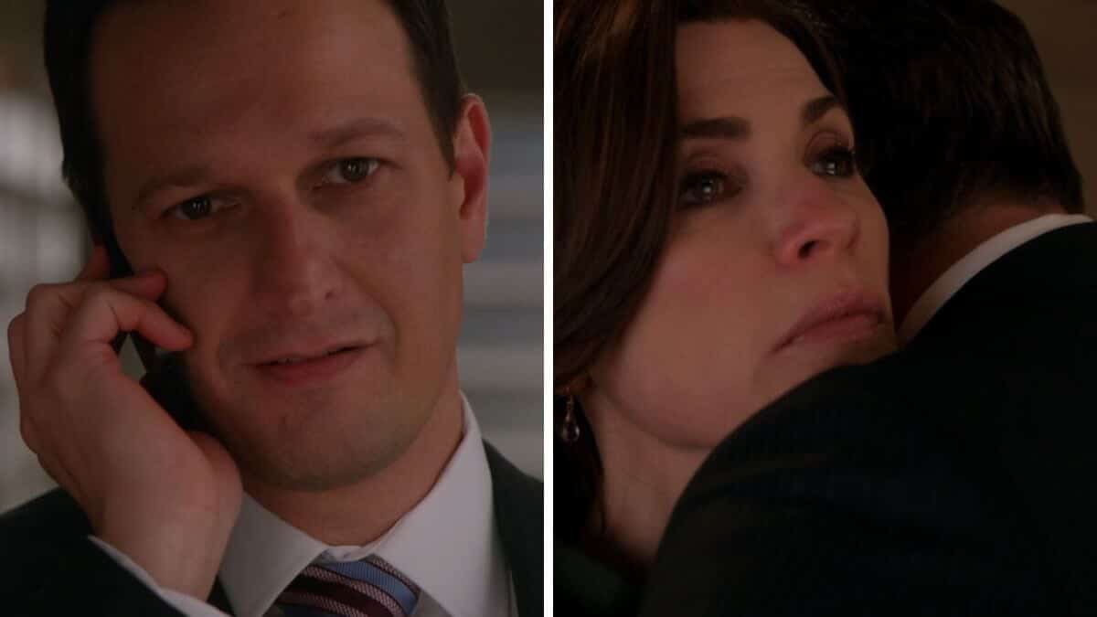 Will and Alicia: She fantasizes about what Will's final call would have been.