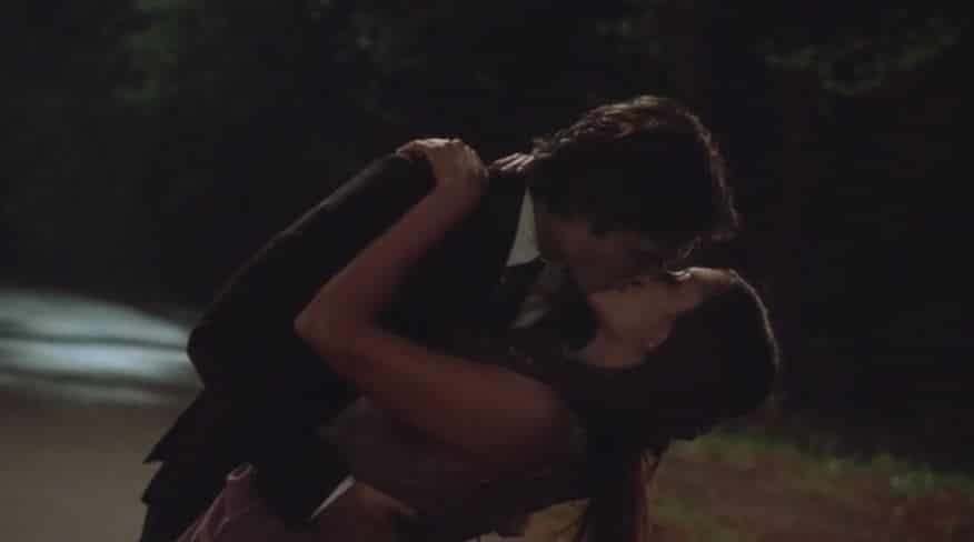 Damon and Elena dip kiss 2