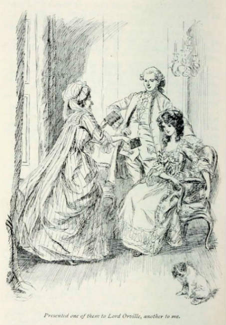 Illustration for Evelina: Hugh Thomson, 1903