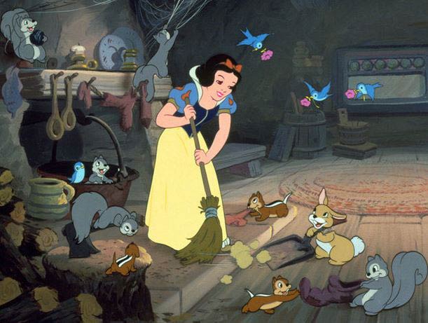 Snow White Cleaning Photo Credit: Walt Disney
