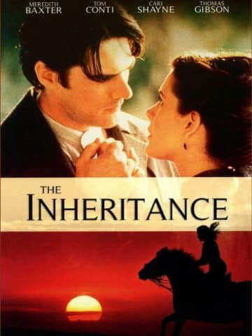 The Inheritance poster with a Victorian background. Featured image for review of The Inheritance (1997) film.