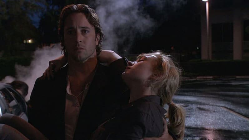 Mick carries Beth in the pilot, "No Such Thing as Vampires."