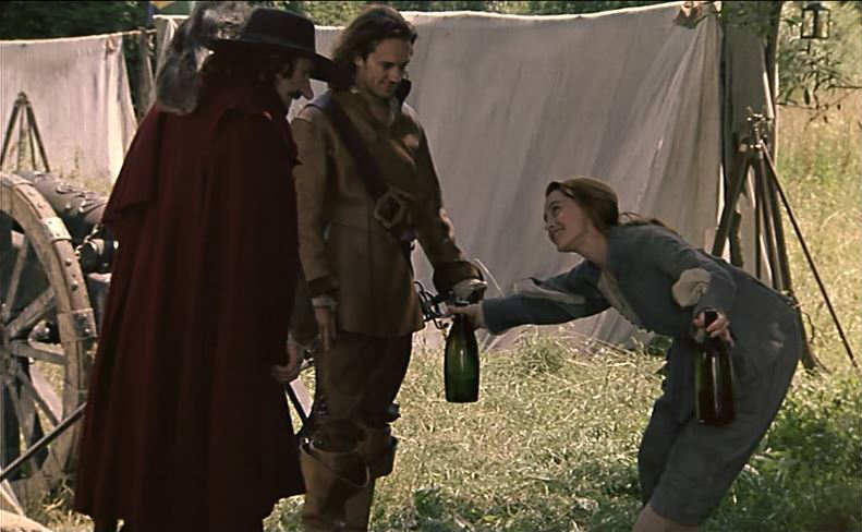 Roxanne sneaks into the army camp in Cyrano de Bergerac 