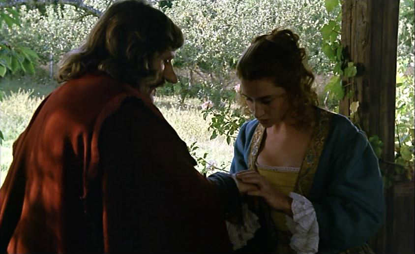 Roxanne asks for Cyrano's help in Cyrano de Bergerac