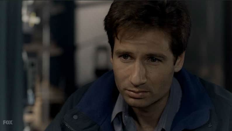 "I'm here," Mulder tells Scully.