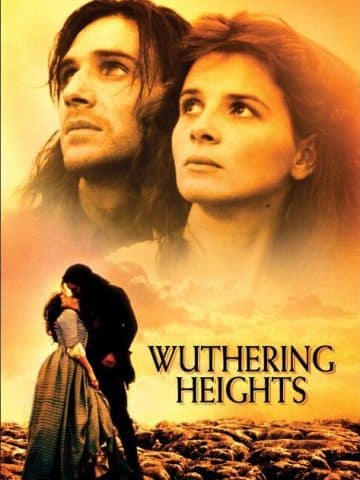 Wuthering Heights 1992 review featured image showing the movie poster