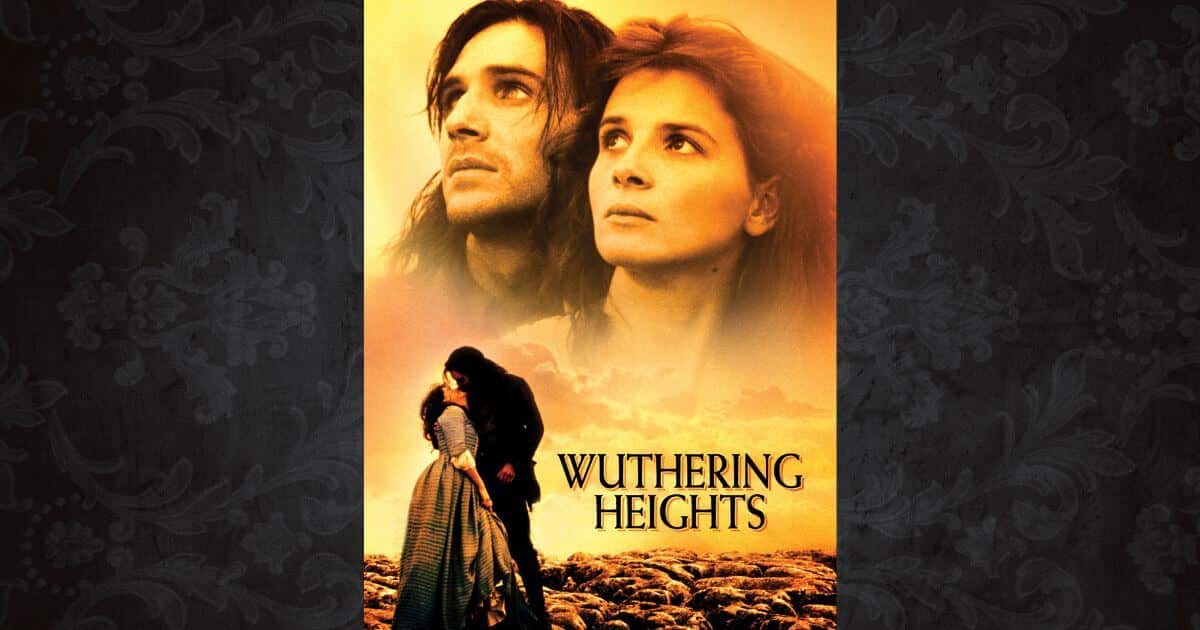 Wuthering Heights 1992 review featured image showing the movie poster