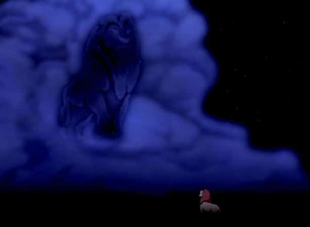 Simba and Cloud Mufasa Photo: Disney