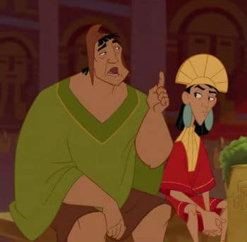Kuzco and Pacha The Emperor's New Groove