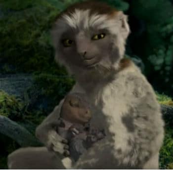 Aladar and his Adopted Mother, Plio, from Dinosaur Photo: Disney