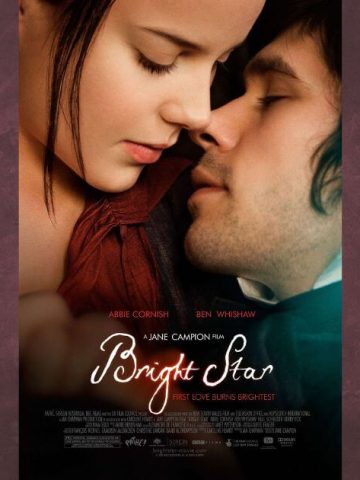 Bright Star poster with a Victorian background.
