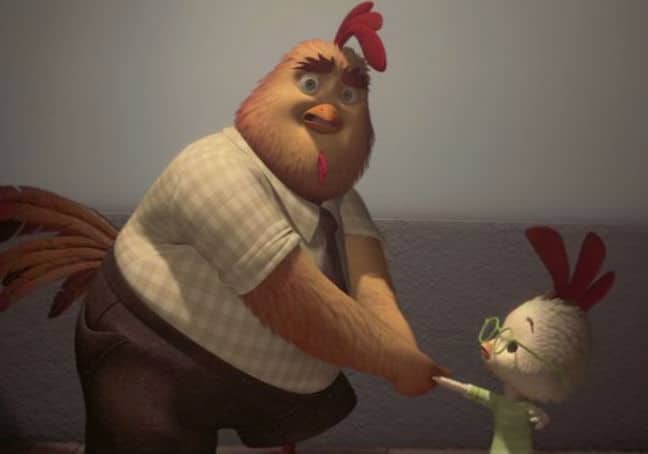 Chicken Little and His Dad; Chicken Little Photo: Disney