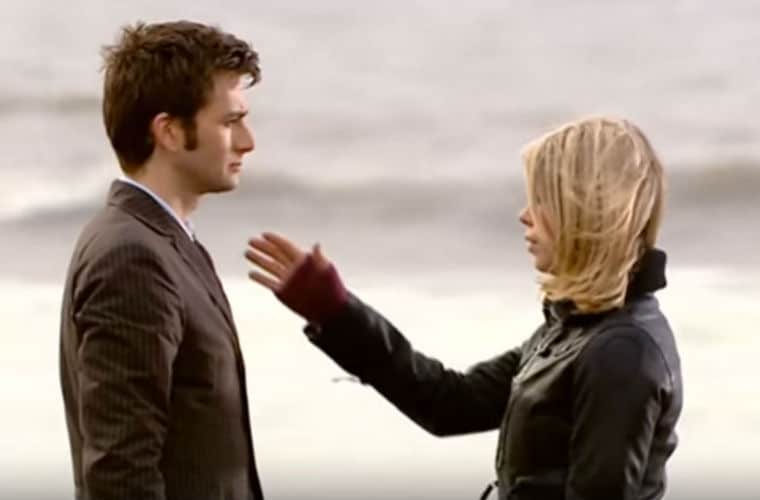 Doctor and Rose in Doctor Who. 