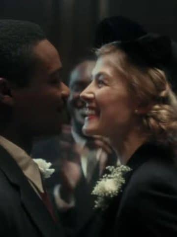 A United Kingdom scene of an interracial couple getting married