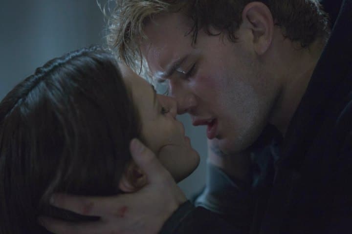Fallen | Luce and Daniel kiss in the film adaptation of Lauren Kate's "Fallen."