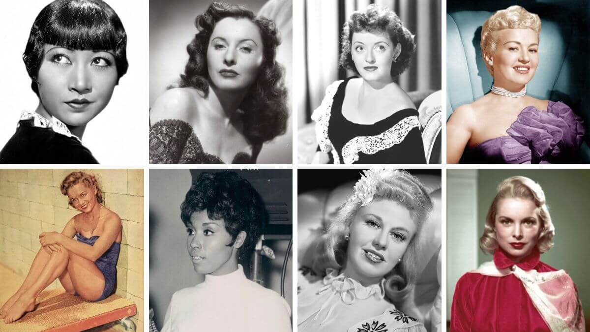 old hollywood actresses end collage