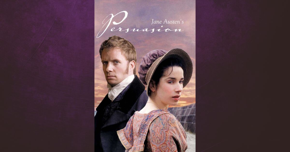 Persuasion 2007 featured image with poster and victorian background