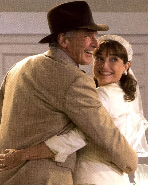Indiana Jones and the Kingdom of the Crystal Skull with Harrison Ford and Karen Allen.