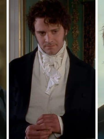 the best mr darcy actors featured image with Matthew Macfadyen, Colin Firth, and Matthew Rhys.