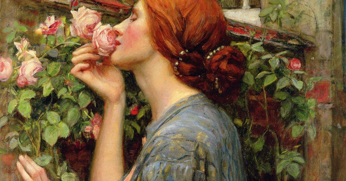 Romantic Living 101 image showing the painting a. The Soul of the Rose by John William Waterhouse