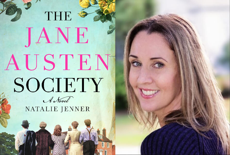 the jane austen society book cover and picture of author natalie jenner