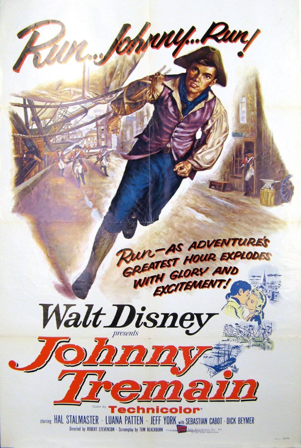 Johnny Tremain movie poster 