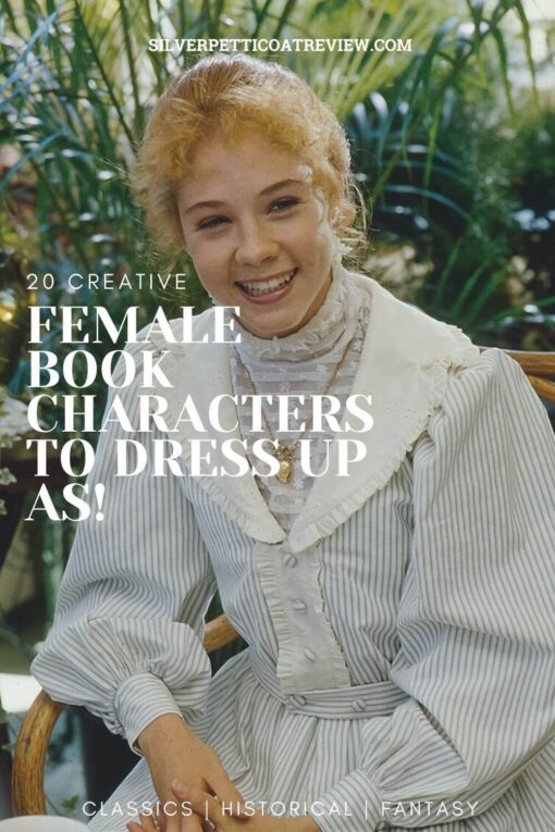 A Literary Halloween: 20 Female Book Characters to Dress Up As! Pinterest Image