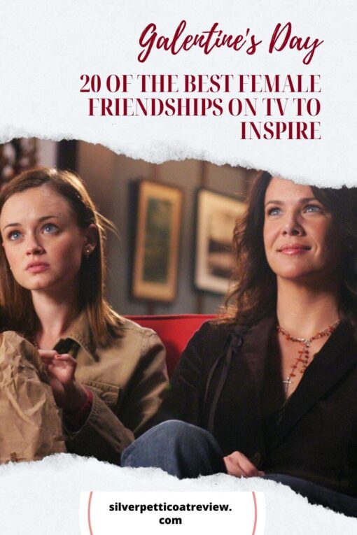 Galentine's Day: female friendships on TV pinterest image