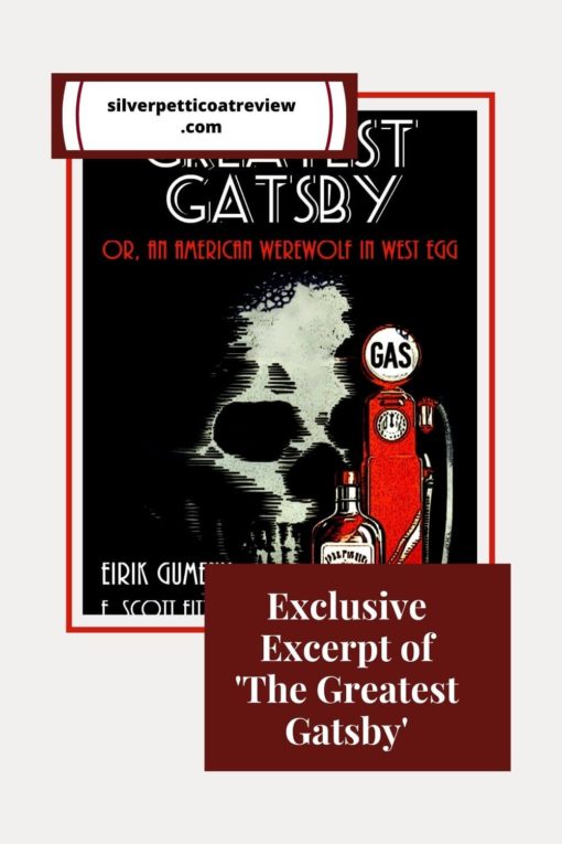 Exclusive Excerpt of The Greatest Gatsby; Pinterest image with book cover