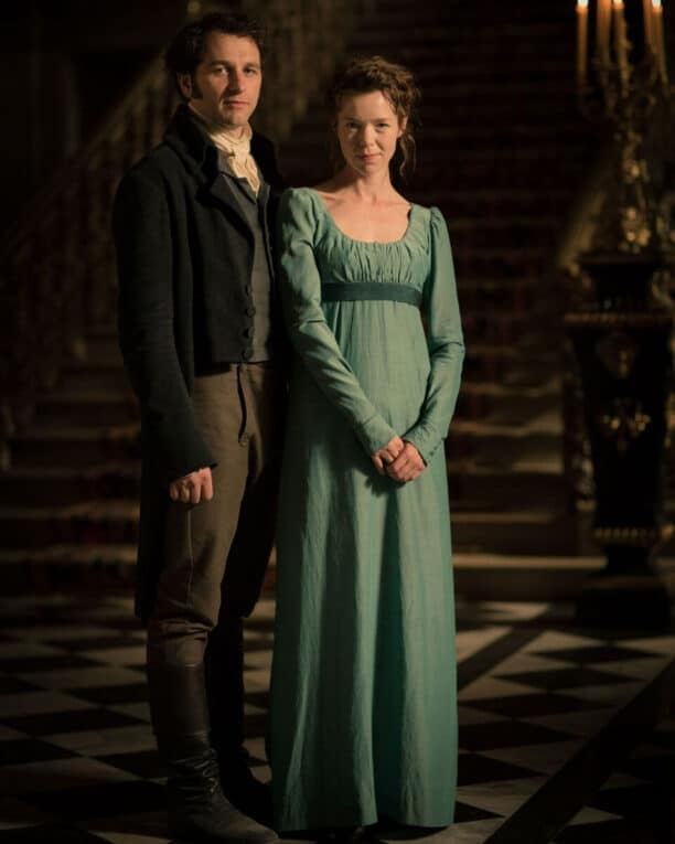 death comes to pemberley promo photo of Mr. Darcy and Elizabeth 