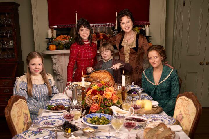 An old-fashioned thanksgiving hallmark promo image