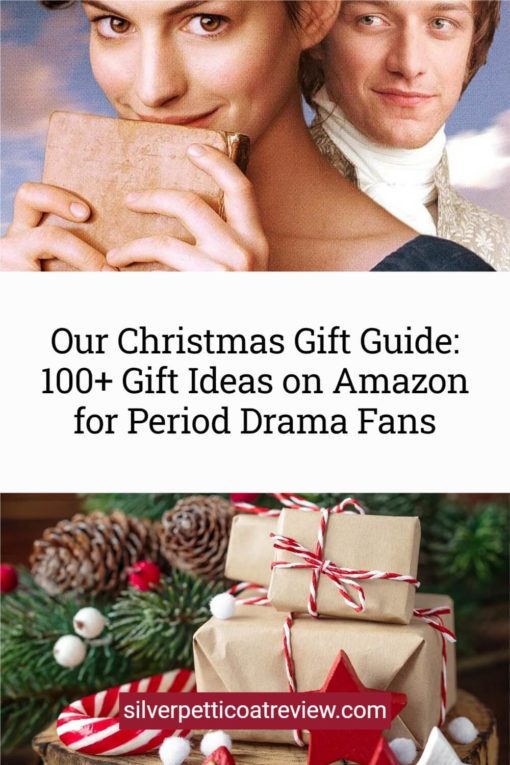 Our Christmas Gift Guide: 100+ Gift Ideas on Amazon for Period Drama Fans; Pinterest image