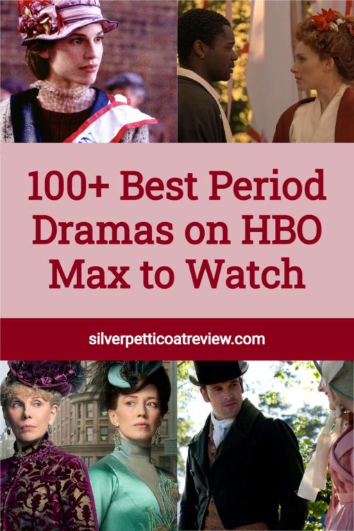 100+ Best Period Dramas on HBO Max to Watch; pinterest image