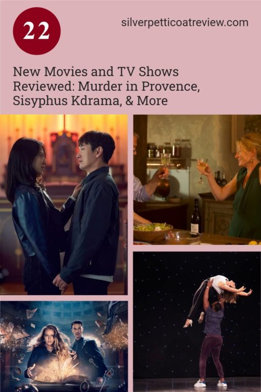 22 New Movies and TV Shows Reviewed: Murder in Provence, Sisyphus Kdrama, & More; pinterest image