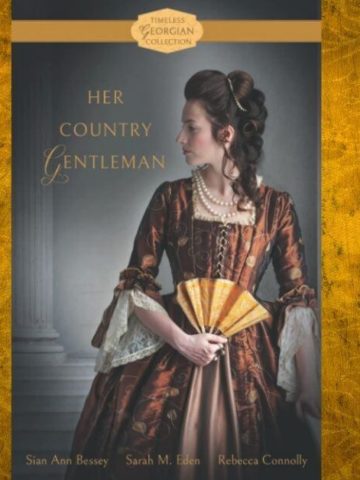 Her Country Gentleman book cover with Victorian gold background