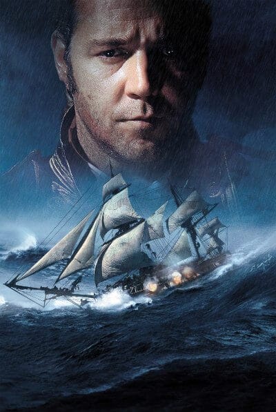 master and commander promo art with Russell Crowe