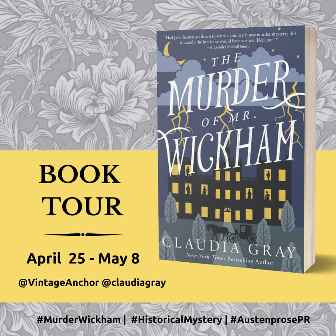 The Murder of Mr. Wickham book tour image