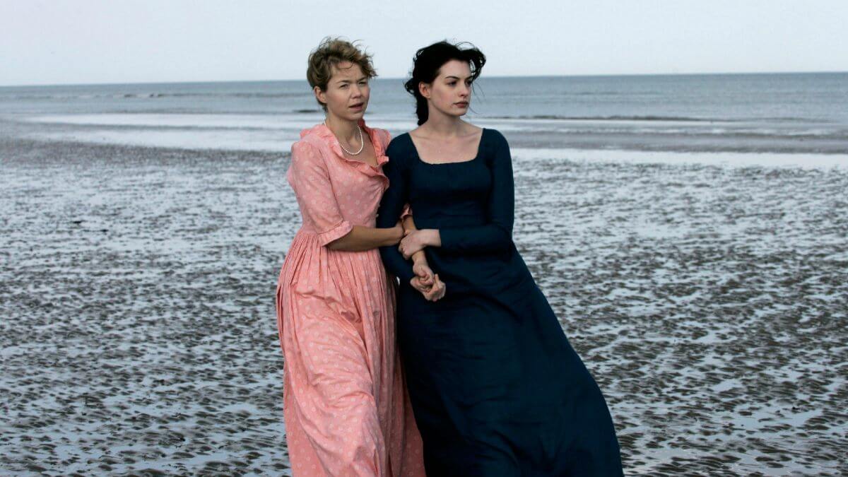Becoming Jane 2007 still with Cassandra and Jane
