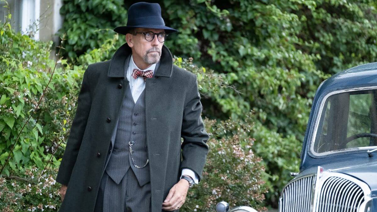 Hugh Laurie as Dr. Nicholson in Why Didn't They Ask Evans 2022.