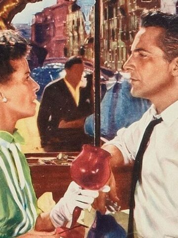 Summertime movie 1955 promo image with Katharine Hepburn and Rossano Brazzi