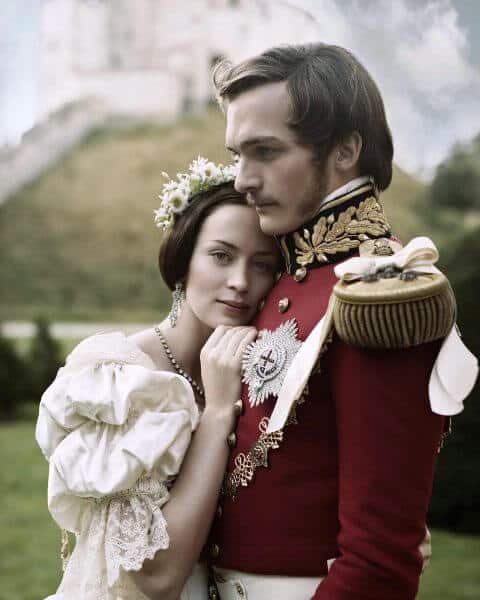 The young victoria 2009 promo art with Victoria and Albert posing together.