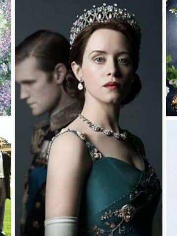 best period dramas on netflix 2025 featured image with The Crown in the center